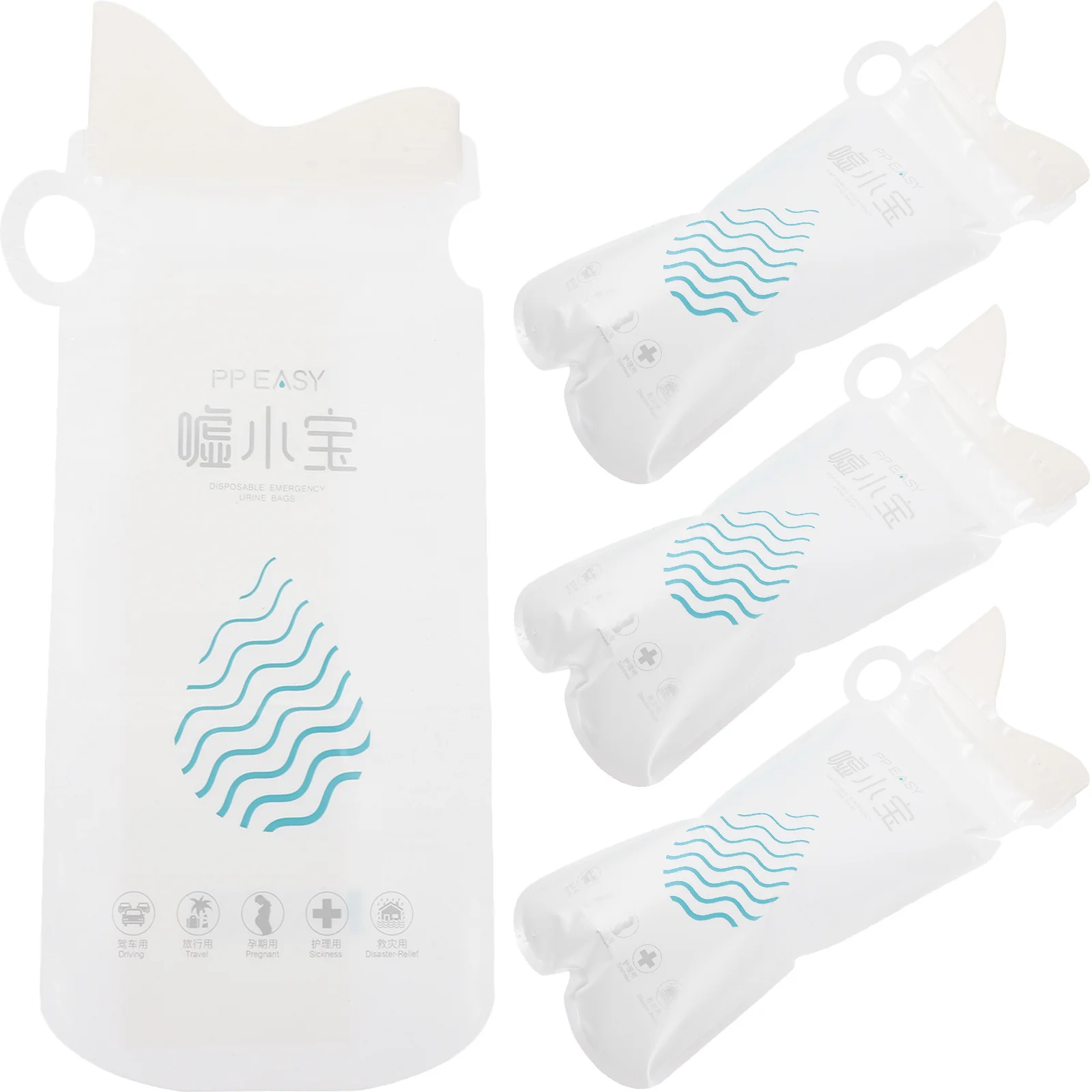 

4Pcs Emergency Urination Bags Simple Practical Support Various Inconvenient Environments Disposable Urine Bags