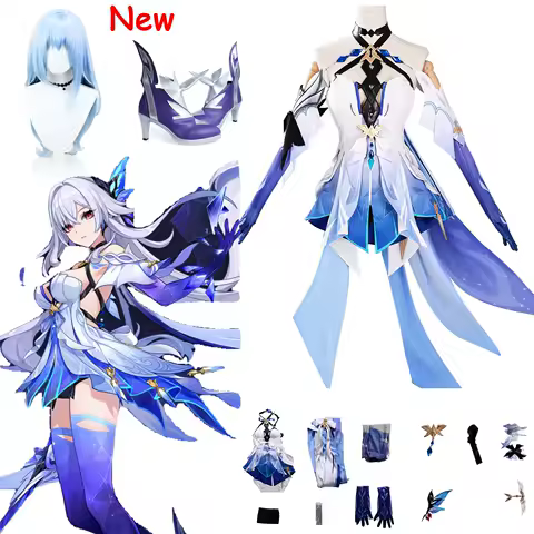 IN STOCK 2025 Game Genshin Impact Skirk Cosplay Costume Full Set Uniform Outfis Skirk Cosplay Costume Role Play Props