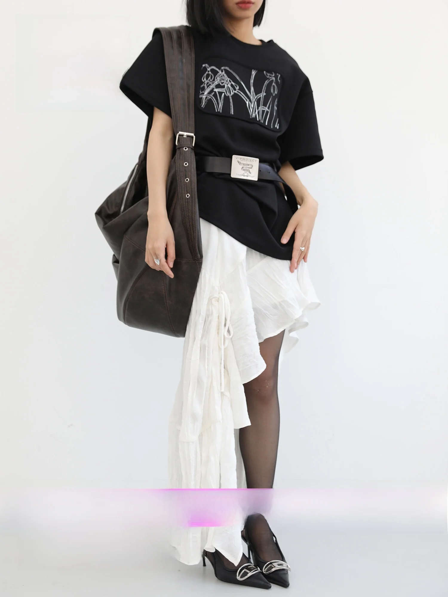 Large Capacity Pleated Dumpling Bag Wider Shoulder Strap Tote Bag Faded Color Kuspring PU Leather Zipper Closure Casual Bag