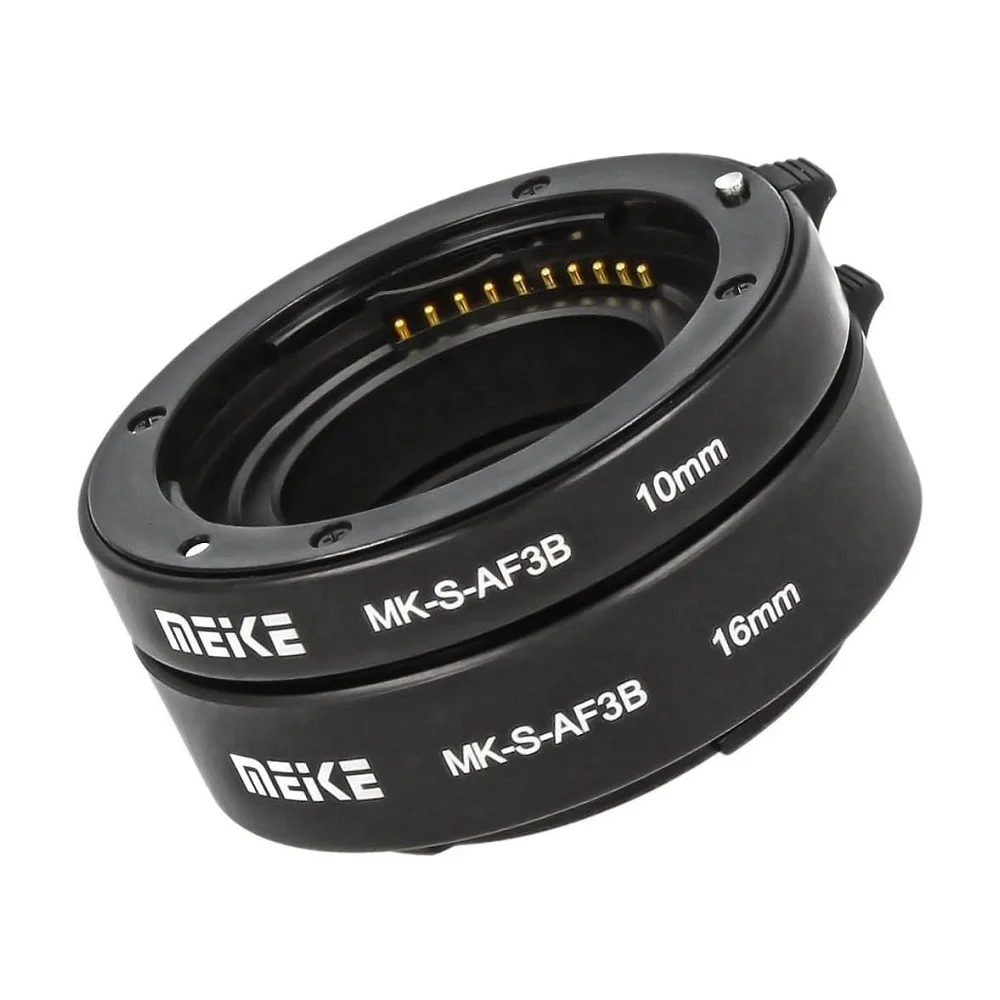 Meike AF Auto Focus Macro Extension Tube Ring 10mm 16mm for Sony E Mount Mirrorless Camera A9 A7RIII A7RII A7III A7II A7R A7