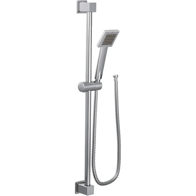 

90 Degree Chrome Modern Eco-Performance Handshower Handheld Shower with 30-Inch Slide Bar and 69-Inch Metal Hose, S3879EP