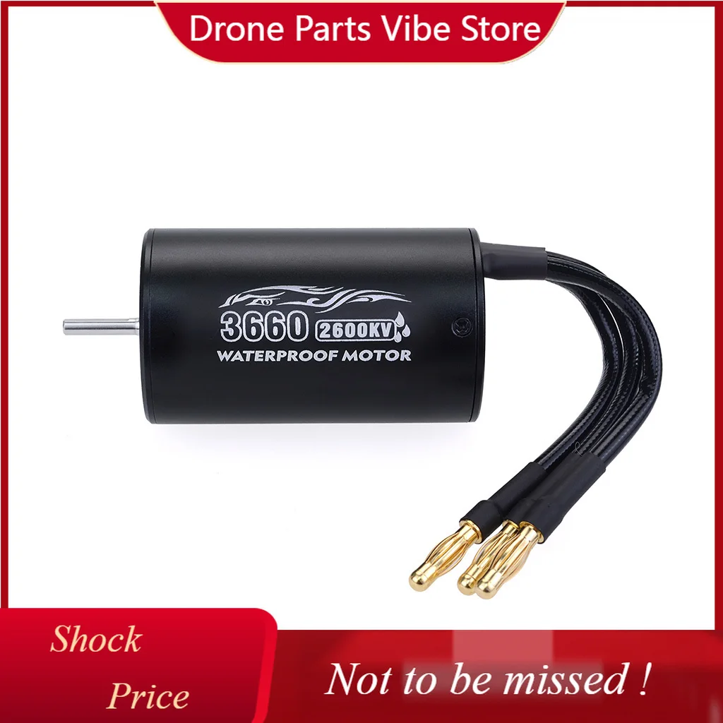 

Бесколлекторный двигатель DP SURPASS HOBBY 3660 2600KV/3300KV с водонепроницаемым корпусом и регулятором скорости 60A ESC Combo для радиоуправляемых машин и грузовиков масштаба 1/10 и 1/12