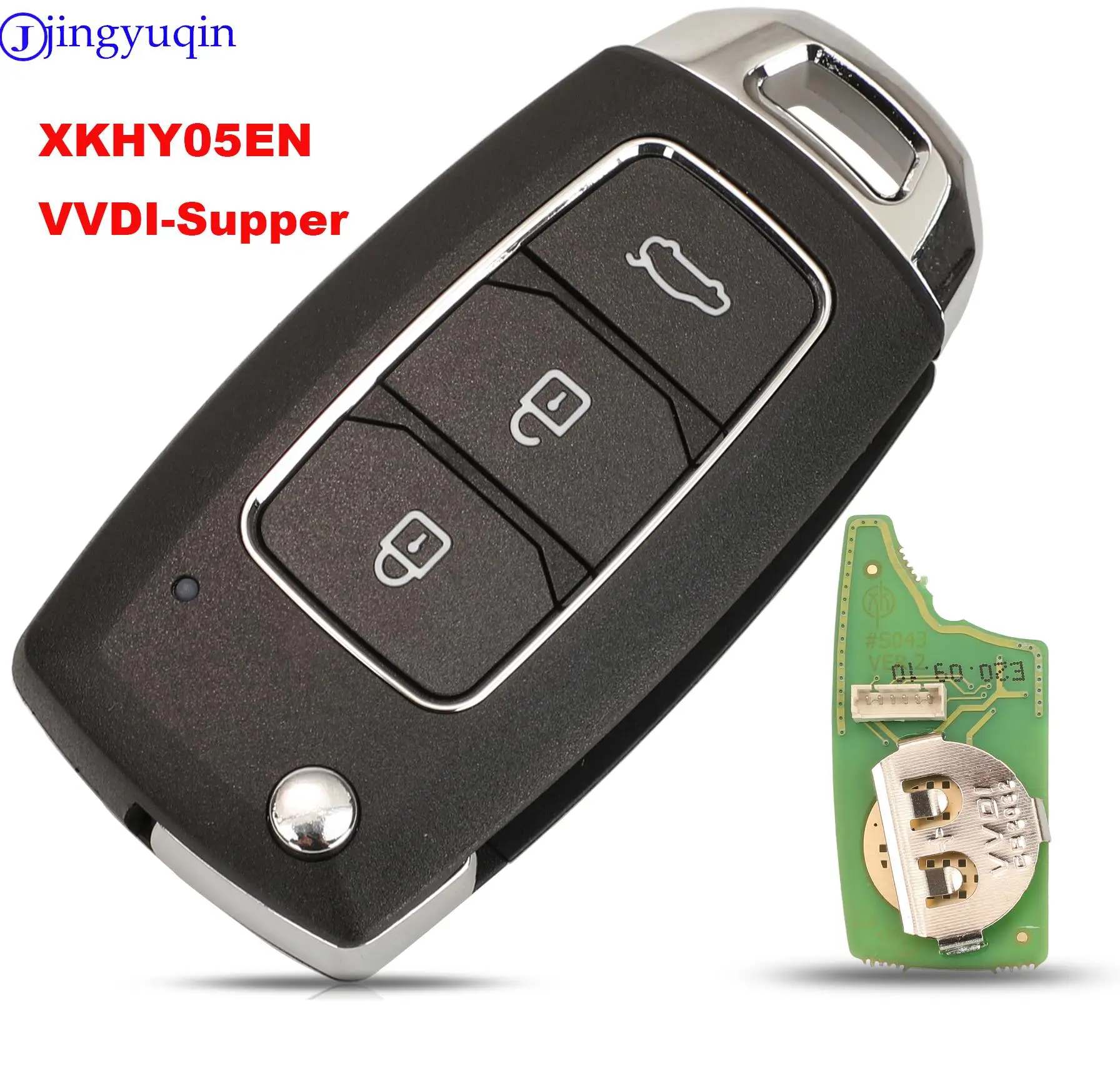 

Xhorse jingyuqin XKHY05EN Wire Remote Key For Hyundai 3 Buttons English Version VVDI Supper