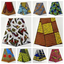 2025 African Wax Print Fabric Tissus Pagne Real Wax Fabric 6yards New Veritable Ankara Wax Original Soft Material Fabric Soft