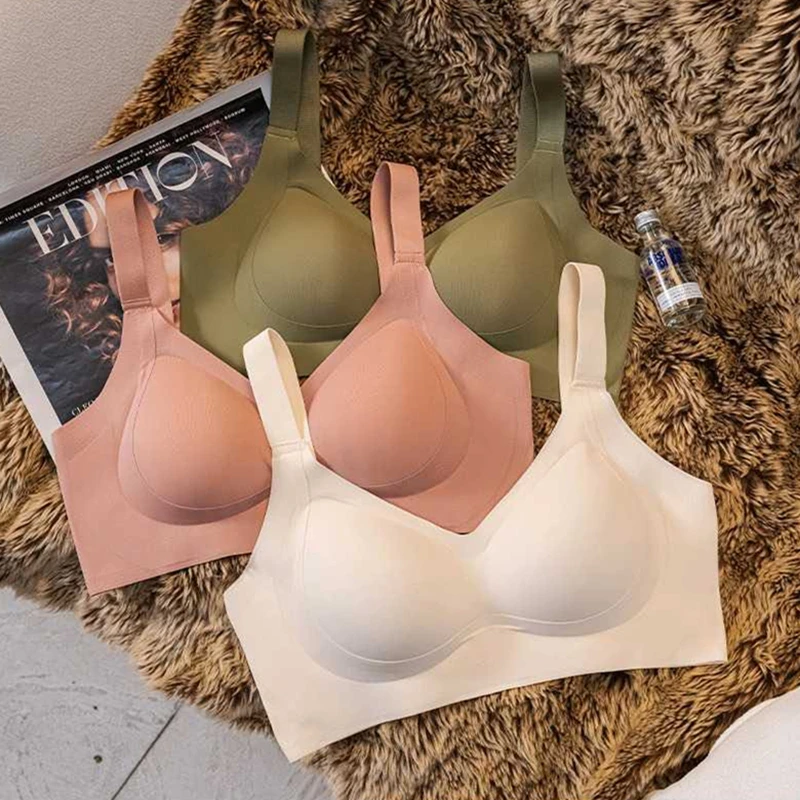 M-3XL Large Shoulder Straps and Small Breasts Gathered Bra for Women Without Steel Rings and Traces High-quality Bra