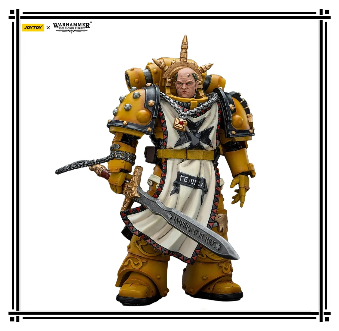 Original JOYTOY Warhammer 40K Imperial FistsSigismund, First Captain of The Imperial Fists  Scale1/18 Animation Figures Model