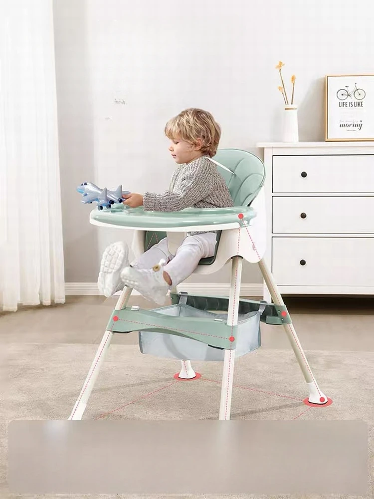 Infant Multifunctional Design Dining Chairs Childrens Foldable Portable Seat Home Use Dining Chairs Sillas Home Furniture HYDC