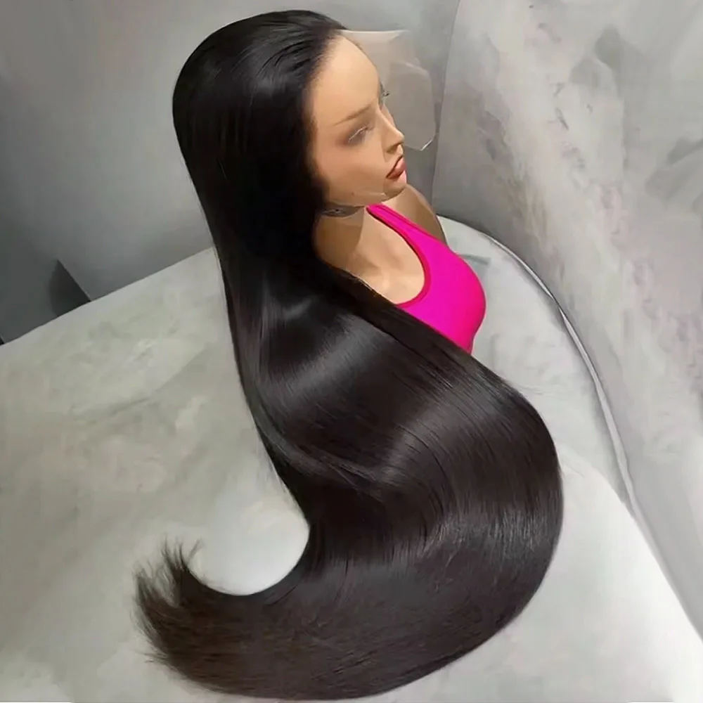 13x6 الدانتيل الجبهة الباروكات شعر الإنسان قبل قطعها 200 250 الكثافة 24 بوصة مستقيم الدانتيل الجبهة الباروكات HD الدانتيل الباروكات الأمامية للنساء 13x4