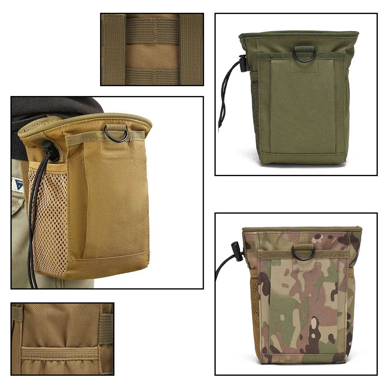 3-5L Camouflage MOLLE Tasche recycelbare Training Hüfttasche Weste/Gürtel MOLLE Halterung