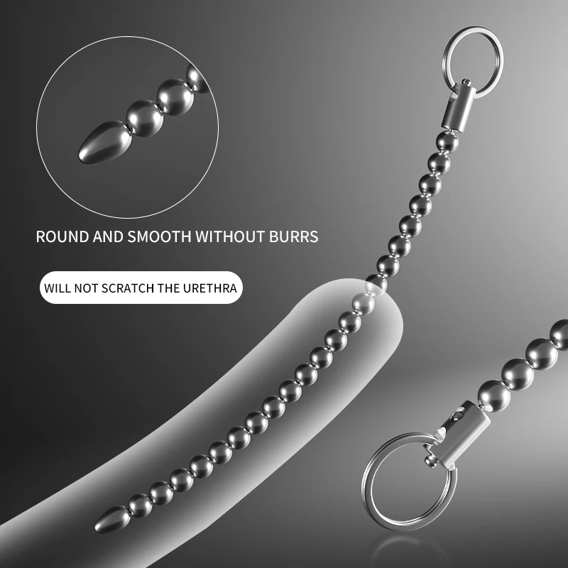 Stainless Steel Horse Eye Stick Penis Plug Urethral Sound Dilators Male Masturbator Insert Stimulation Catheter Beads Sex Toys