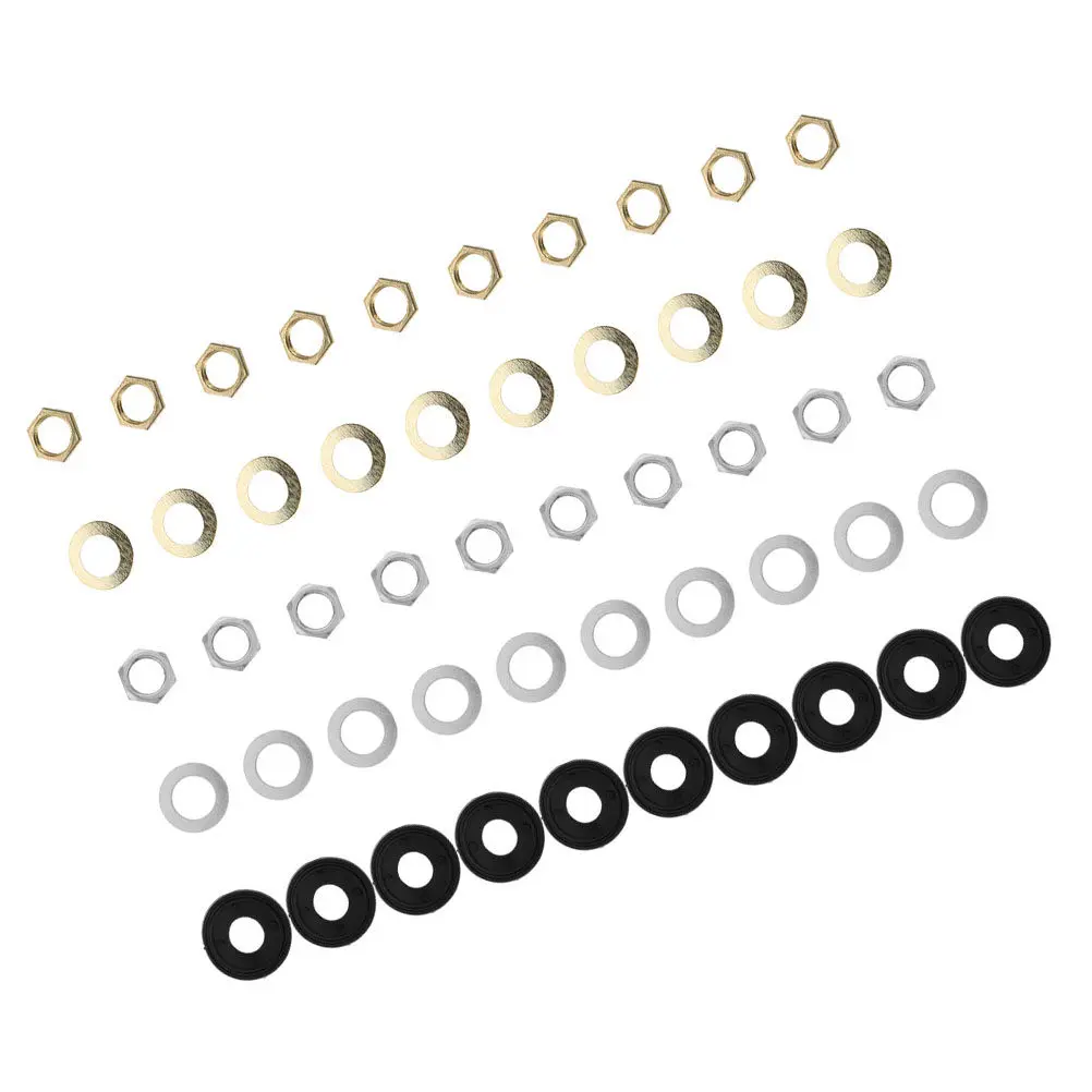 20Sets Clock Washer Nut Set for DIY Clock Repair Universal Compatibility with Quartz Clocks Vibration Cushioning Antiaging