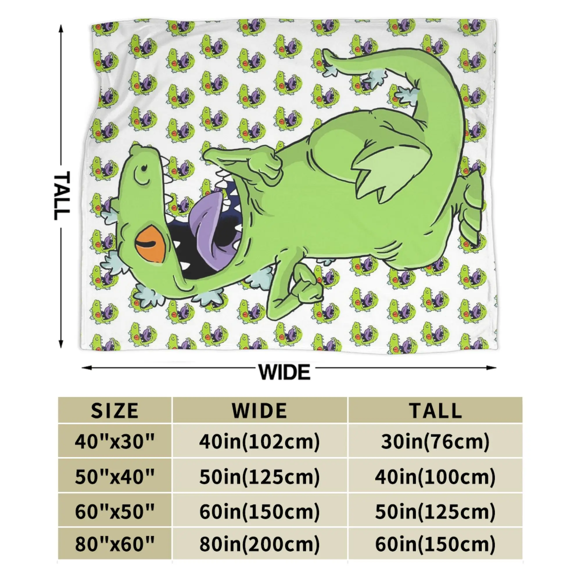 Rugrats الكرتون بطانية ناعمة دافئة التخييم أفخم رمي بطانية ديكور المنزل الموضة الفانيلا المفرش غطاء سرير أريكة #6