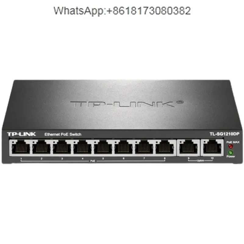 TL-SG1210DP/2210LP Full Gigabit 8-Port POE Monitoring   Network Switch 8GE (PoE)