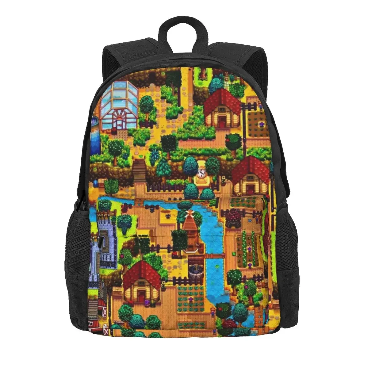 

Рюкзаки Stardew Valley Map для мальчиков и девочек, детские школьные ранцы, мультяшный детский дорожный ранец, сумка на плечо
