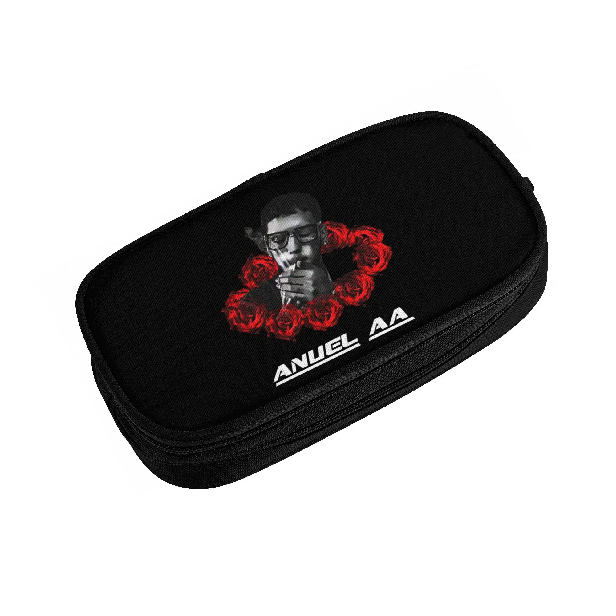 Anuel AA Puerto Rican Rapper And Singer MIRAME  Cute Pencil Cases Boy Girl Large Capacity  Pencil Bag Pouch Students Stationery