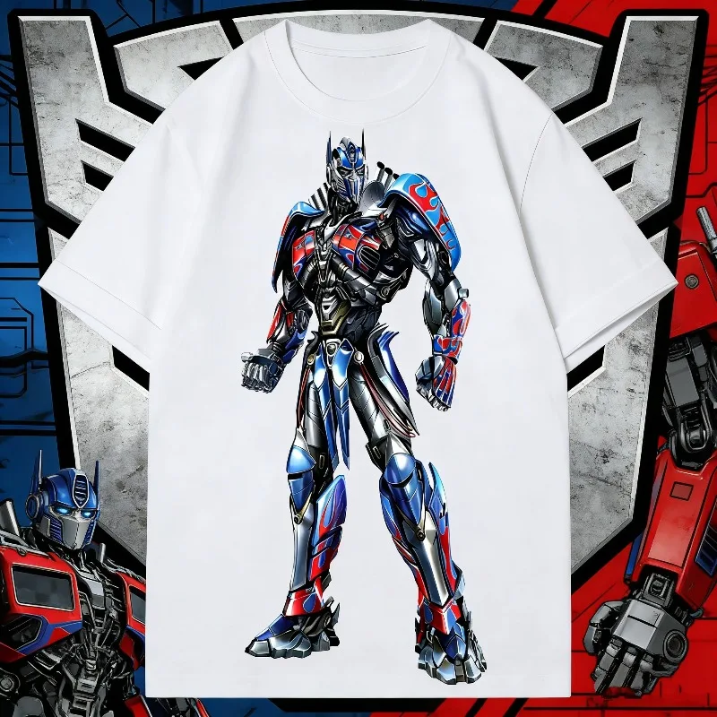 

2025-26 летняя футболка-трансформер с графическим принтом из 100% хлопка для мужчин Hasbro, брендовая детская и унисекс, дышащая, свободная, повседневная
