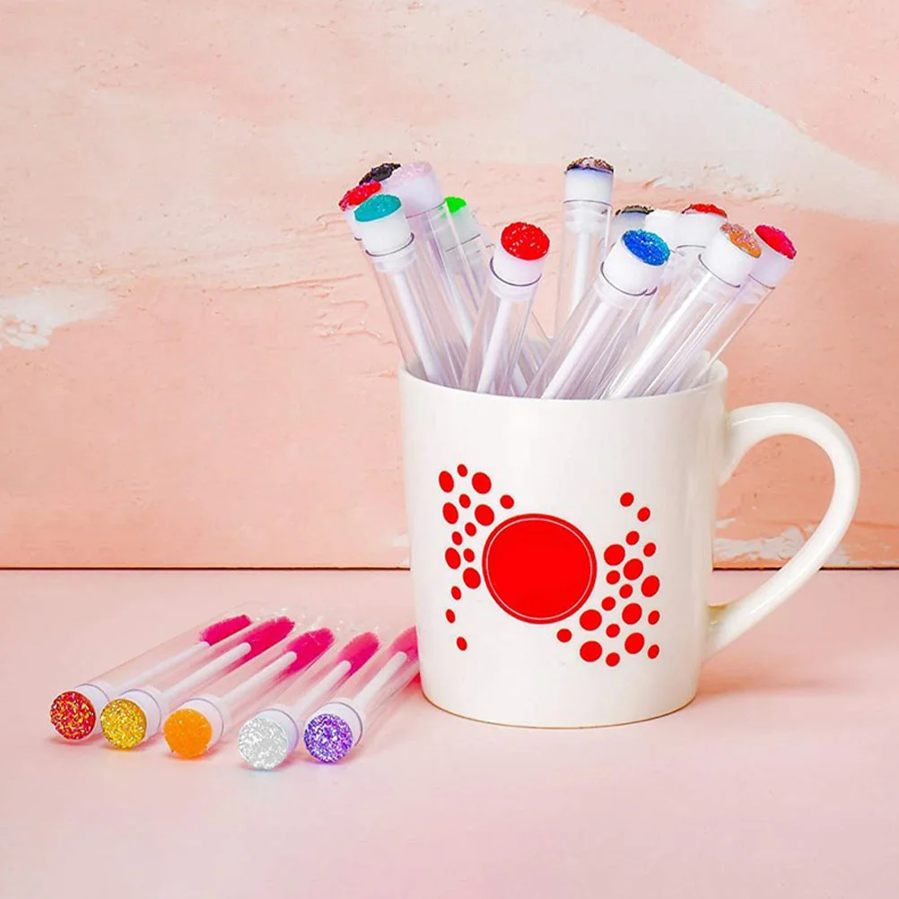 20 pezzi tubi per spazzole per ciglia bottiglie per mascara set fibra artificiale in plastica di alta qualità leggero portatile per l'uso quotidiano in viaggio