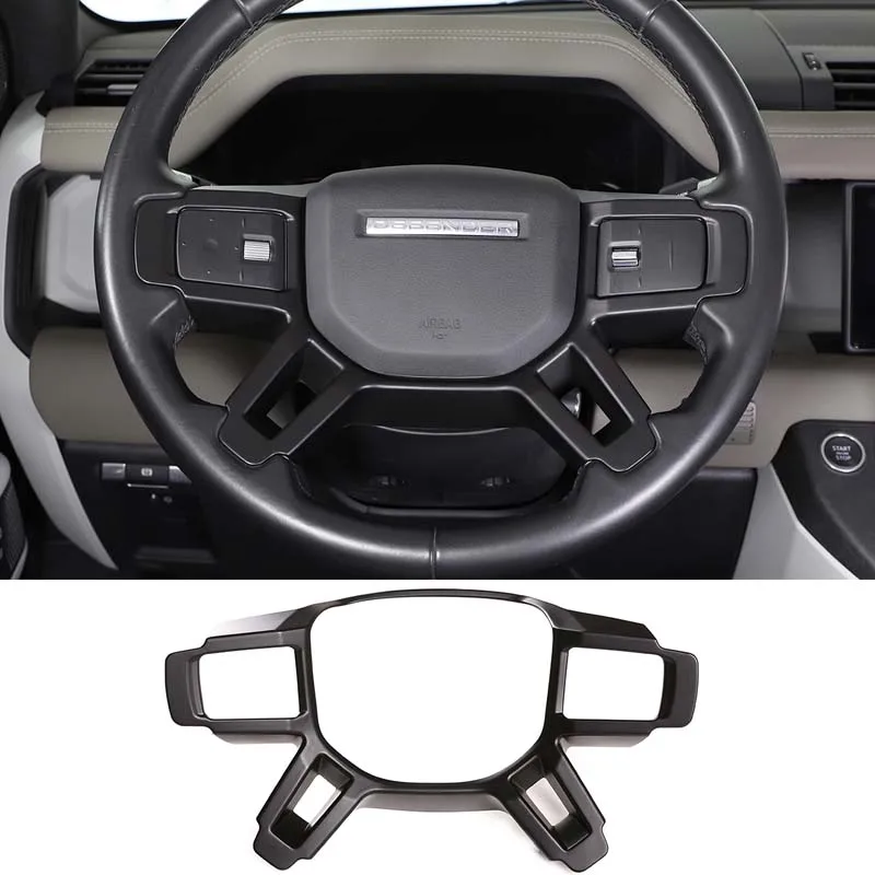 

For Land Rover Defender 2020+ interior modification steering wheel decorative frame ABS available in multiple colors