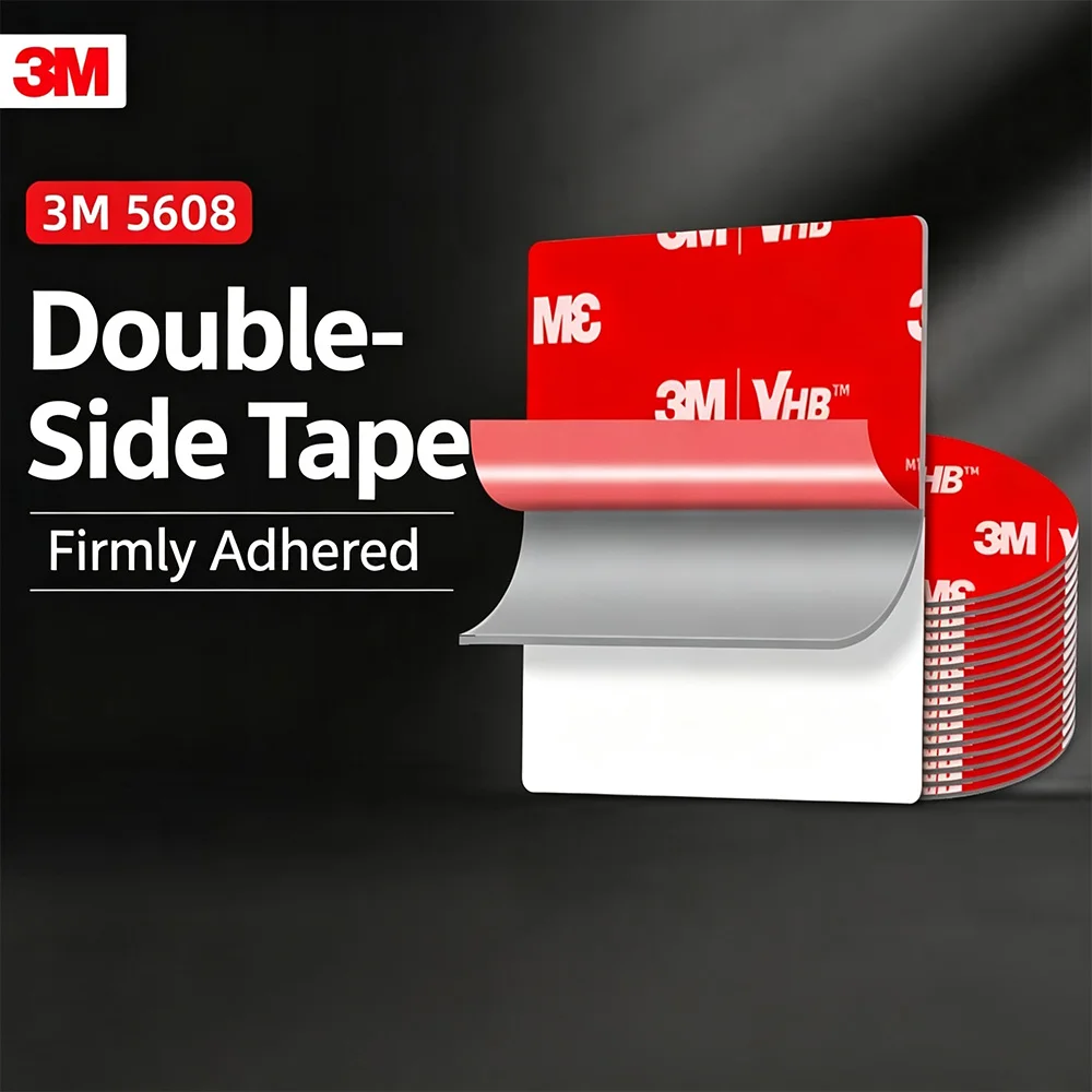 3M 5608 Double Sided Adhesive Tape  Die-Cut Heat Resistant VHB Foam Tape Heavy Duty High-Strength Stickiness with Invisible