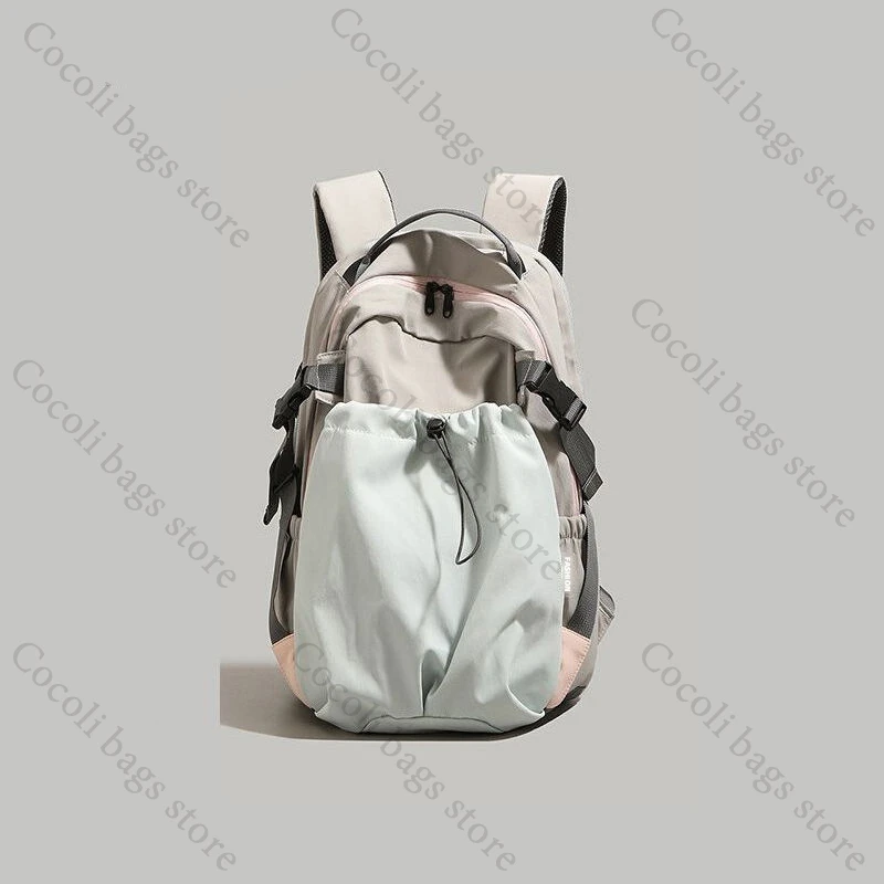Solid Color Travel Bag Men's Backpack Casual Bags for Woman Travel Backpack Light Weight Mountaineering Bag Sports Bag for Men