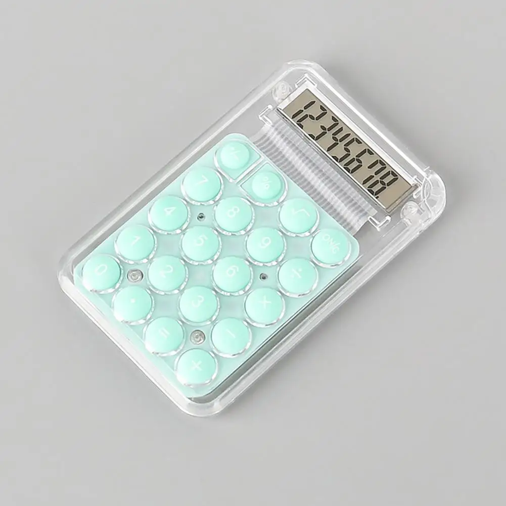 Compact Calculator Travel-friendly Mini Portable Calculator with Lcd Display Big Buttons Battery Powered 8 Digit for Easy