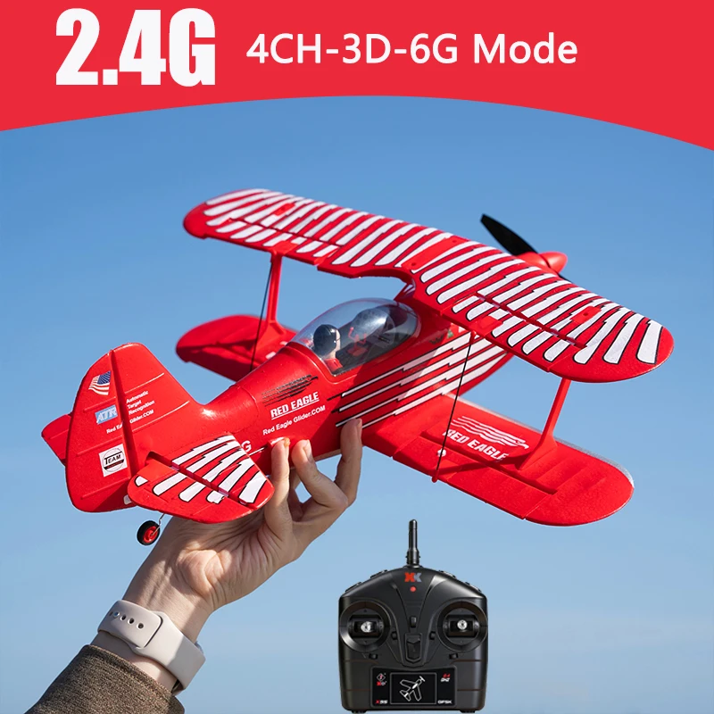 

WLtoys A310 RC Planes Dual Wings Glider 2.4G Remote Control 3D/6G Mode Easy Stunt Fly with Gyroscope Airplane for Model Toys