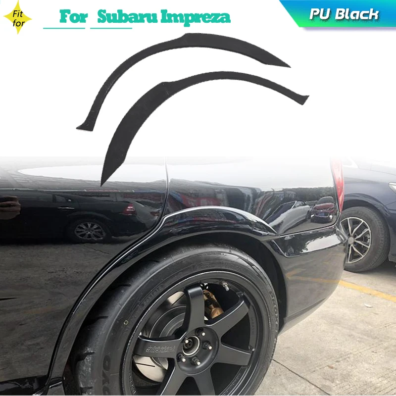 Rear Wide Wheel Arch Fender Flares Trim For Subaru Impreza STI WRX 2002-2009 Wheel Arches Eyebrows Mouldings Kit Protector