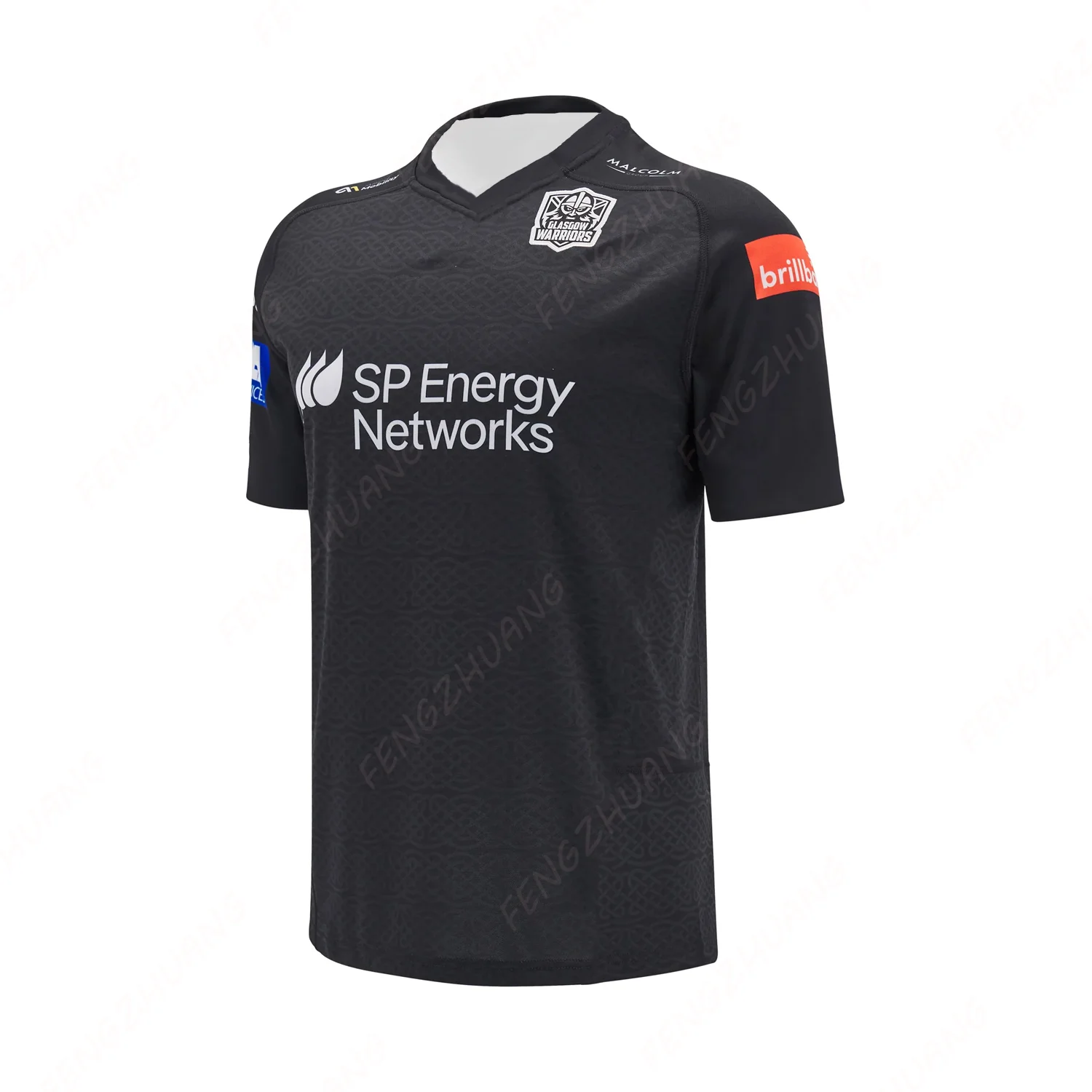 Glasgow Warriors 24/25 Home Rugby Shirt Jnr Outdoor Quick Dry Soccer Jersey unisex Summer Classic Casual Loose T-Shirt New