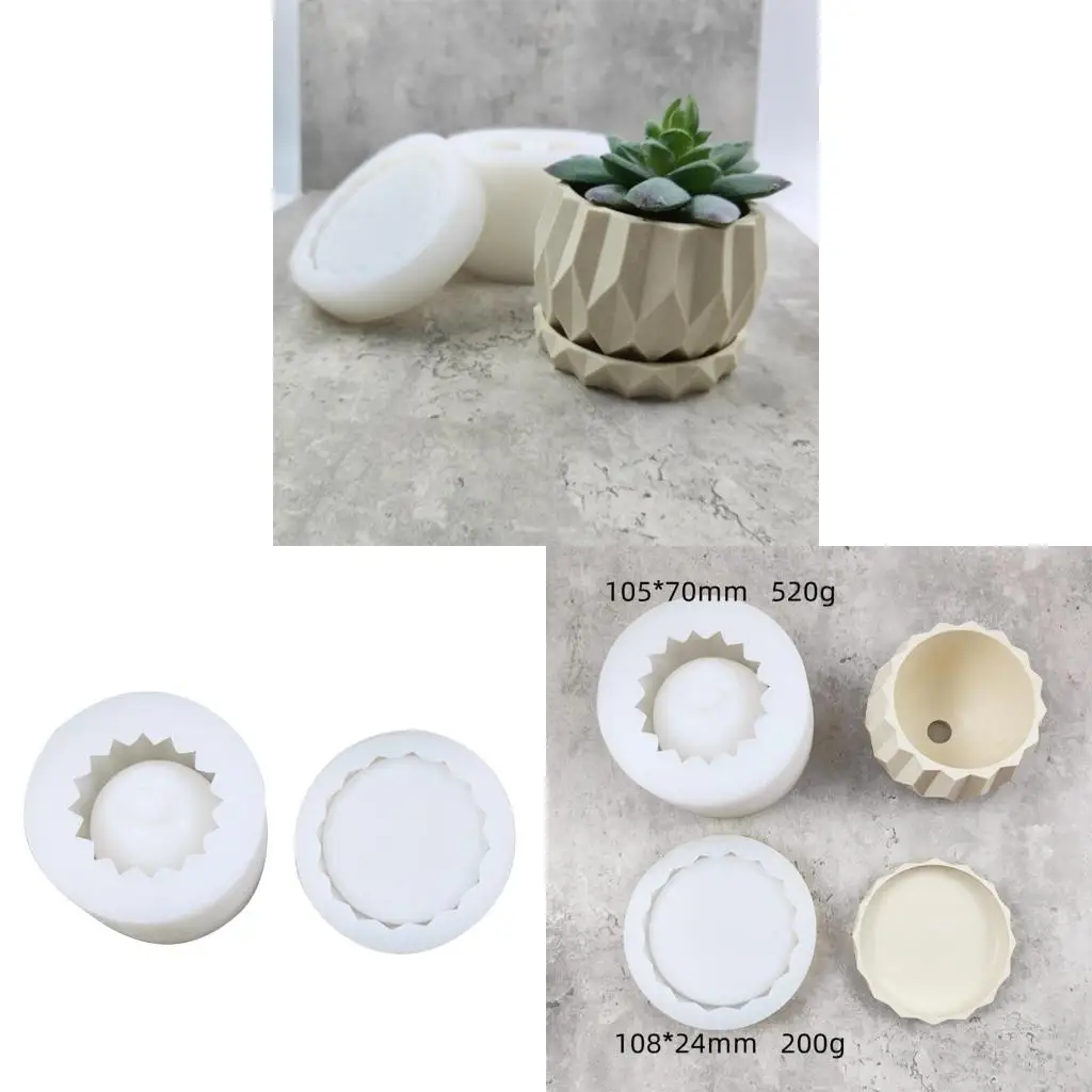 

Plant Pot Silicone Mold Cement Gypsum Clay Mold Pen Holder Storage Cup