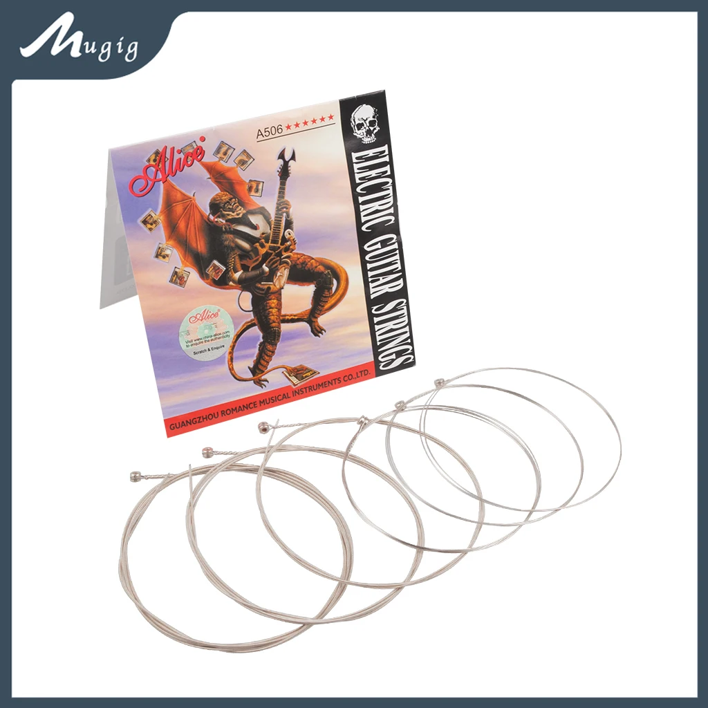 

Mugig Alice A506-L Electric Guitar String 008 To 038 inch Plated Steel Coated Nickel Alloy Wound