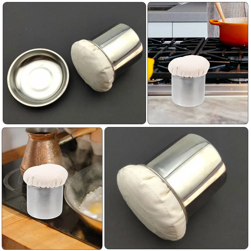 

2pcs Stainless Steel Oil Brush for Pancake Making BBQ Cooking Tools Easy Clean Practical Kitchen Accessories