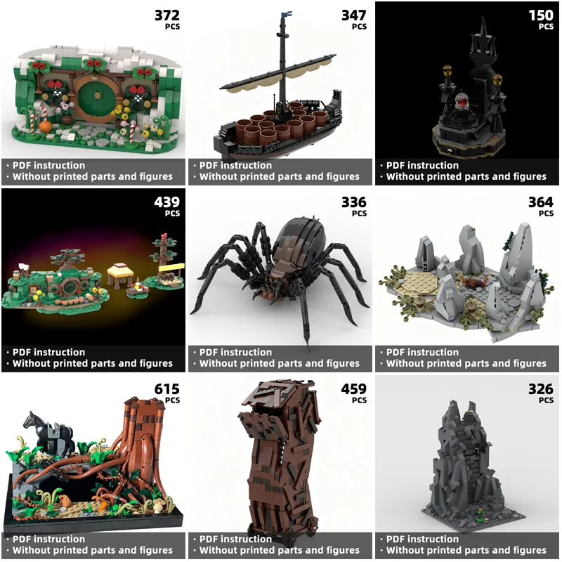 

Соберите строительные блоки для средней сцены в фильме «Фантазия колец» и построение сцены с блокими