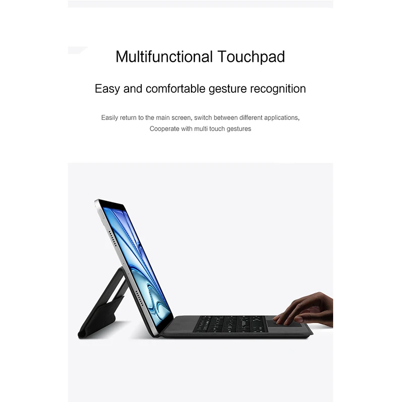 Imagem -02 - Capa Teclado para Ipad Pro 11 Capa Mágica para Ipad Air 11 6th m2 Português Hebraico Espanhol Azerty Alemão