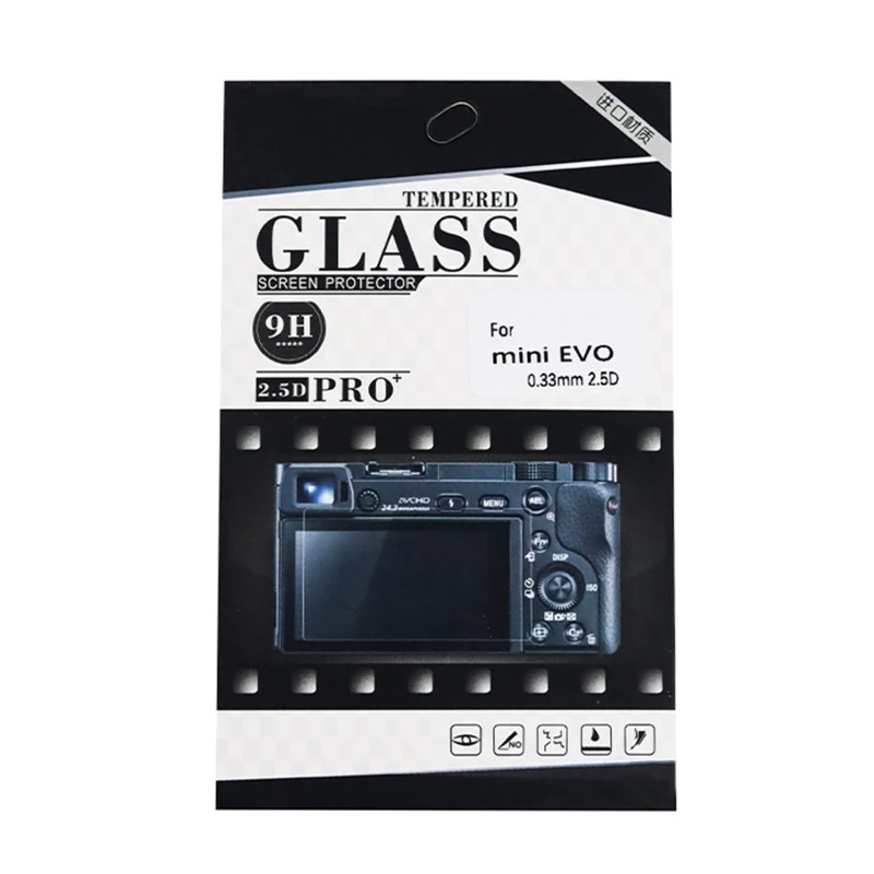 Capa protetora vidro temperado para tela LCD da câmera Fujifilmm Mini EVO