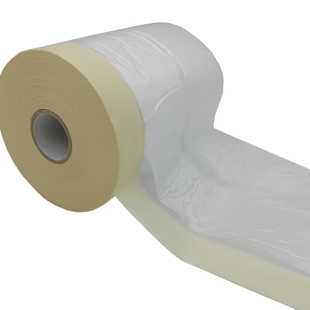 

1Pcs Protective Film Roll Design Quick Unfold Various Small Appliance 1100mm X30m Protective Film Masking Tape Painting Cover