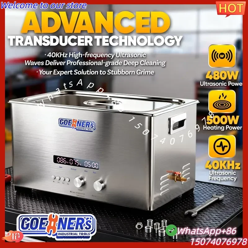 2026 Industrial Electric 6L Stainless Steel 150W Ultrasonic Cleaner 40kHz for Jewelry Retainer Vinyl Cleaning Portable