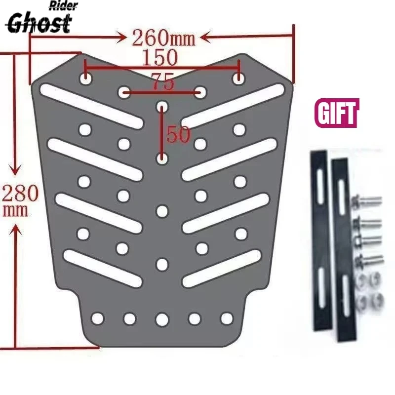 General Motorcycle Accessories Rear Luggage Bracket Seat Rack Carrier Plate Shelf Cargo Tail Bracket