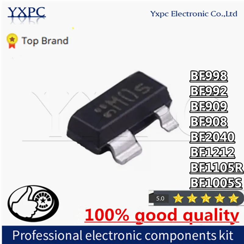 10PCS BF998R BF998 BF992 BF909 BF908 BF2040 BF1212 BF1105R BF1005S BF908R SOT-143 SOT SMD new MOS FET transistor