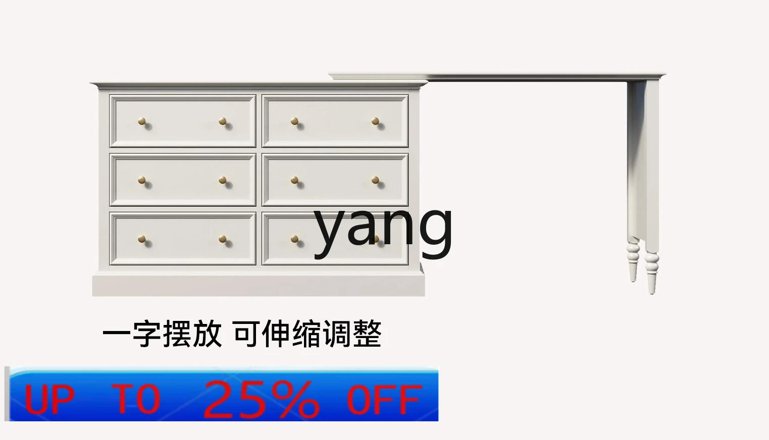 

LMM solid wood dresser chest integrated master bedroom bedside cabinet L-shaped corner makeup table