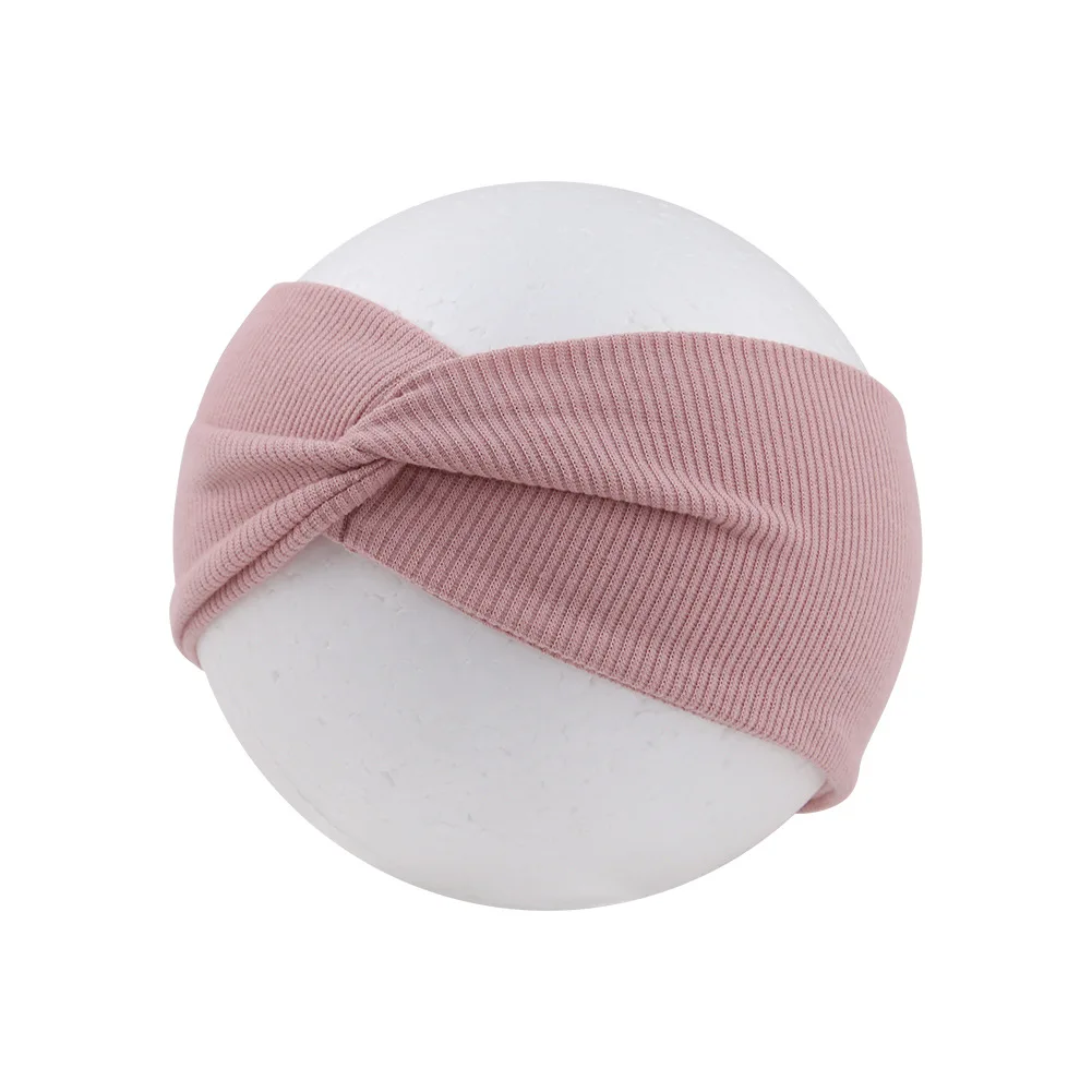 Baby Headband Solid Color Soft Elastic Headbands Hair Bands Twisted Knot Newborn Kids Turban For Girls Baby Hair Accessories