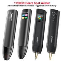 11/90/99 Gears Spot Welder Adjustable Portable Handheld Digital Display Spot Welder Machine Automatic Trigger for 18650 Battery