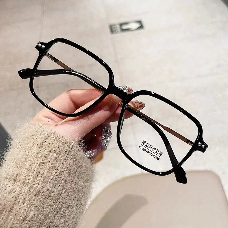 TR90 Material Square Shape Men\'s Glasses Frame Blue Light Blocking Eye Glasses Frames Women Korean Stylish Eyewear Frames