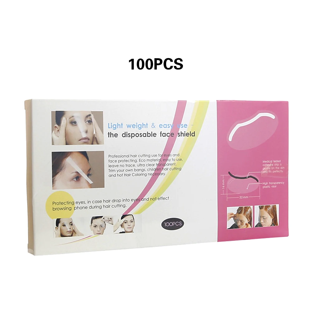300pcs Transparent Shower Face Shields for Adults