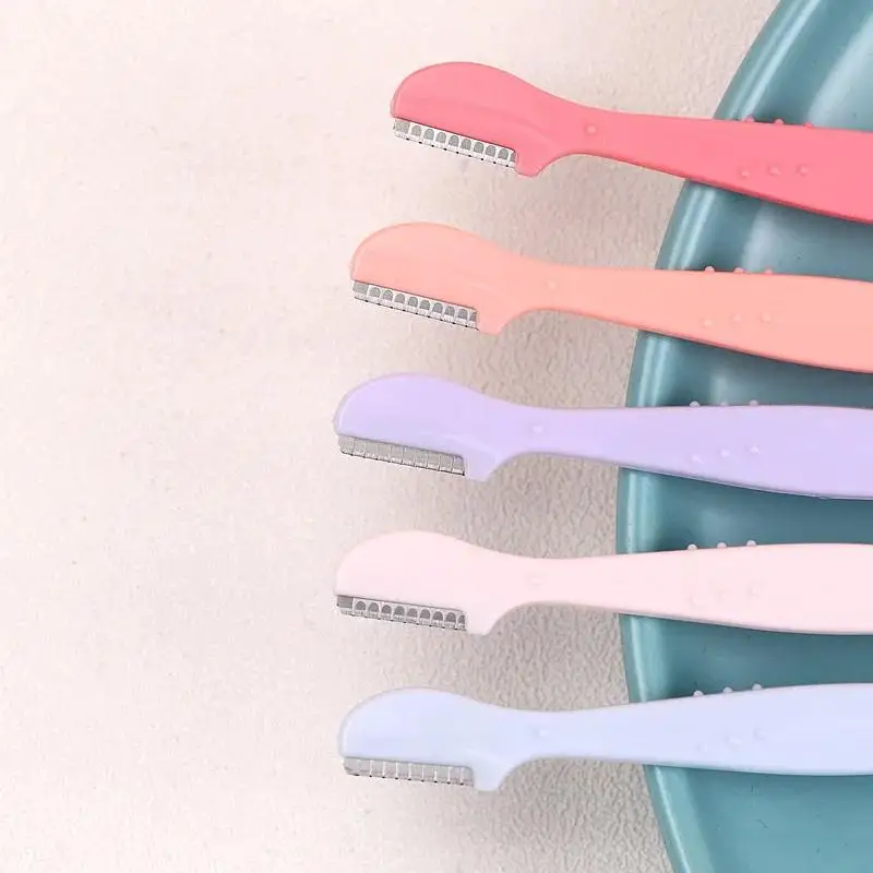 10Pcs Disposable Microblading Eyebrow Trimmer Safe Professional Eyebrow Knife Makeup Grooming Tools for Makeup Artists