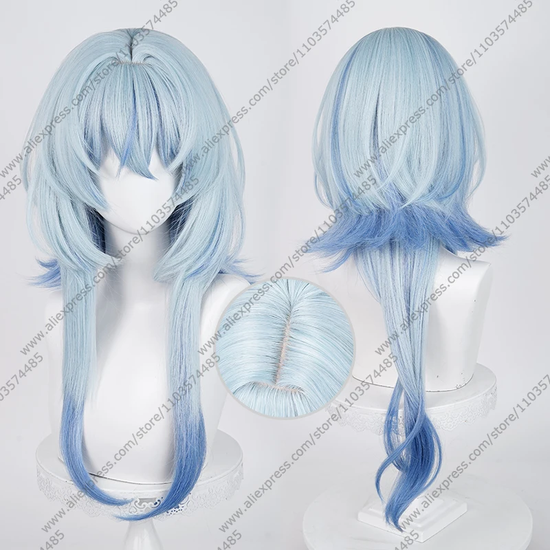 Game Shorekeeper Cosplay Wig 74cm Long Mixed Color Hair Heat Resistant Synthetic Wigs