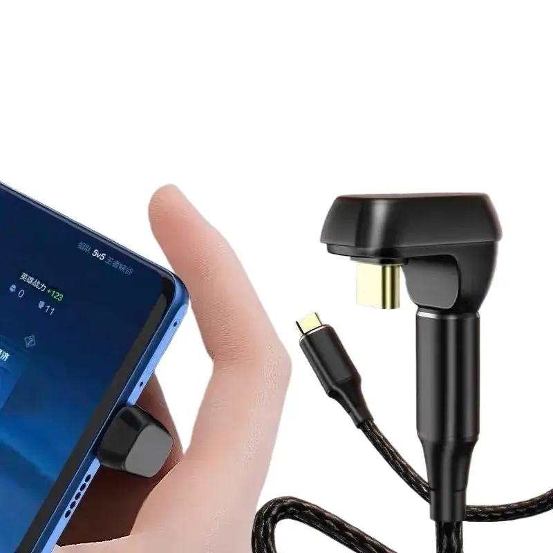 40Gbps USB C 180 Degree Adapter 100W PD Fast Charging Thunderbolt 3 Support Converter for Steam Deck