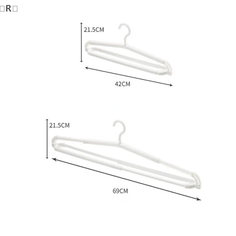 〔R〕Non-slip Rotating Folding Hanger Widening Thick Support Stretchable Clothes Drying Rack Space Saving Extensible〔Winter2〕
