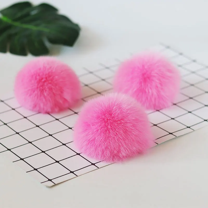 5pcs/lot 10cm Natural Real Fox Fur Ball Pom Pom Fluffy Genuine Fur Pompom DIY Winter Hat Skullies Beanies Knitted Cap Pompoms