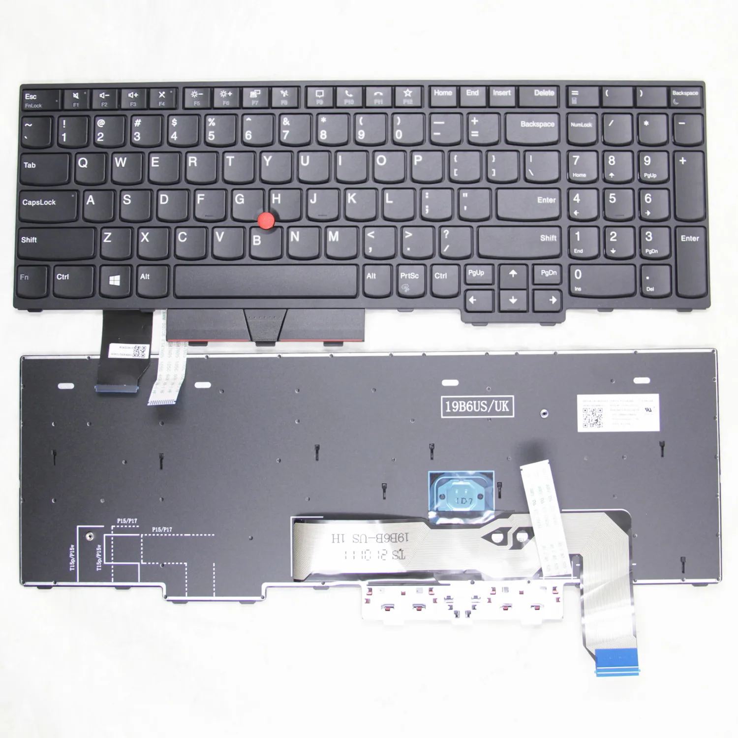 100%New Original US Keyboard for Lenovo Thinkpad P15V L15 T15P P15 P17  English Laptop Keyboard