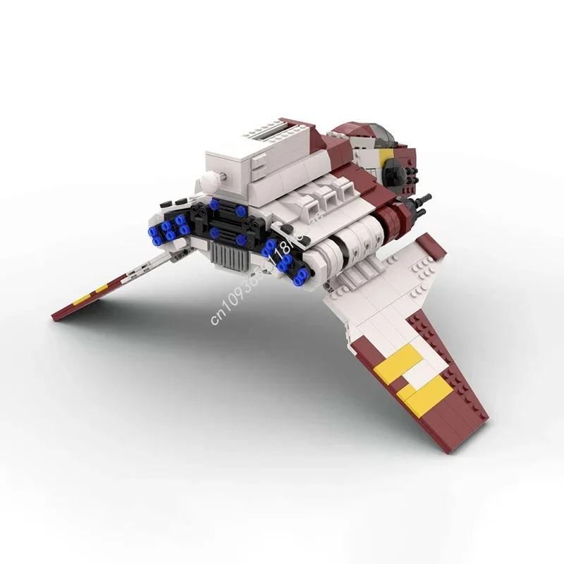 803 قطعة MOC Nu-class هجوم المكوك ستار معركة نموذج بنة لتقوم بها بنفسك الجمعية الإبداعية ألعاب الطوب التعليمية طفل هدية #4